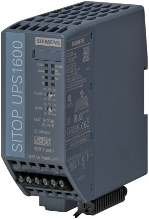Блок бесперебойного питания 6EP4136-3AB00-2AY0 Siemens SITOP UPS1600 20A